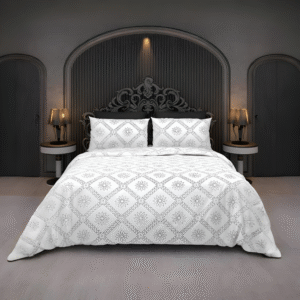 Black & White Square Bedsheet