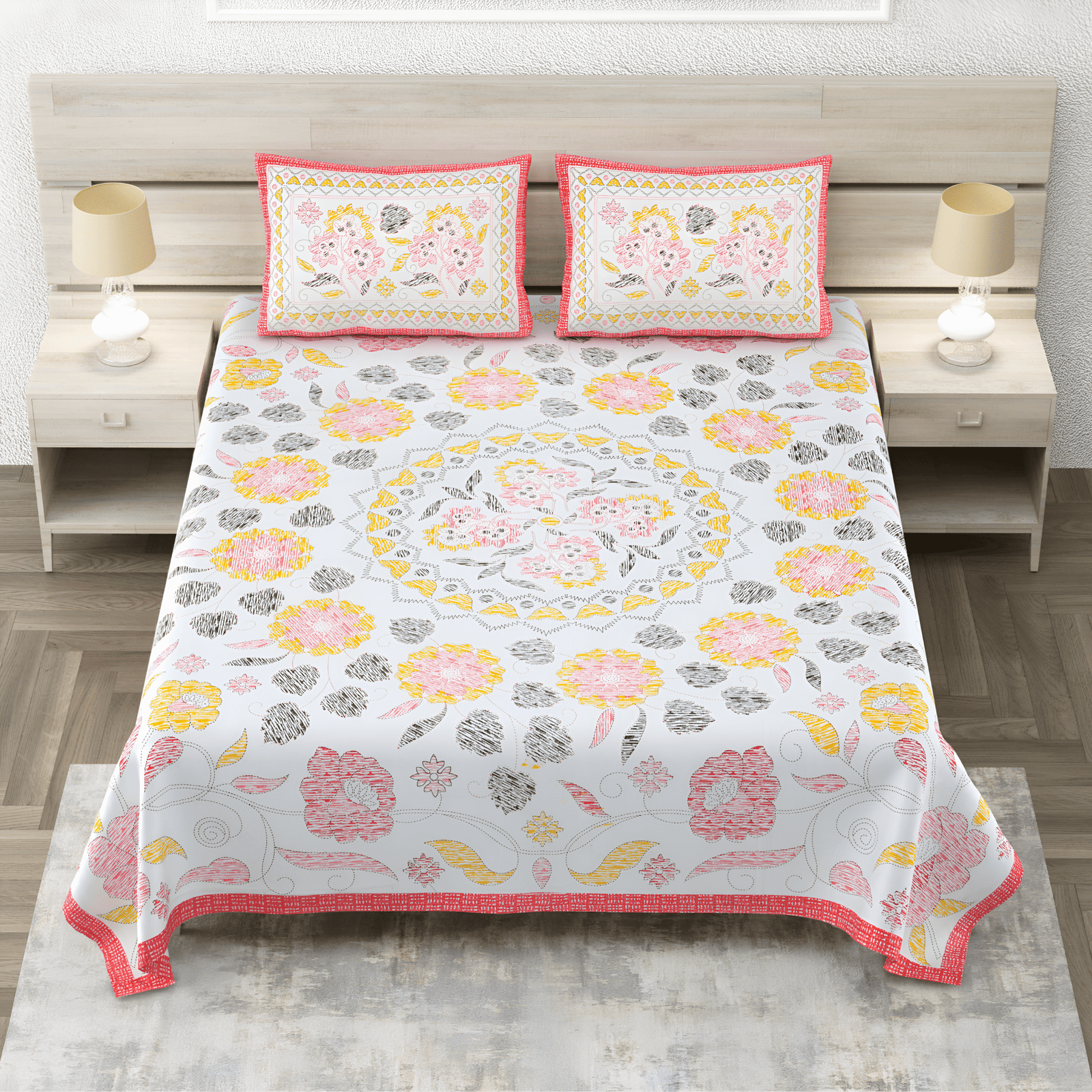 Sunburst Bloom Bedsheet by Cush Tush