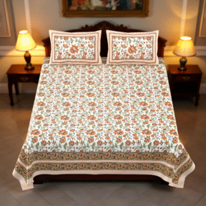 Zafran Garden Bedsheet Cover