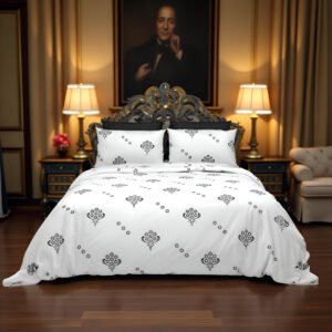 Black & White Print Bedsheet Cover