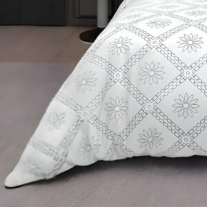 Black & White Square Bedsheet Design