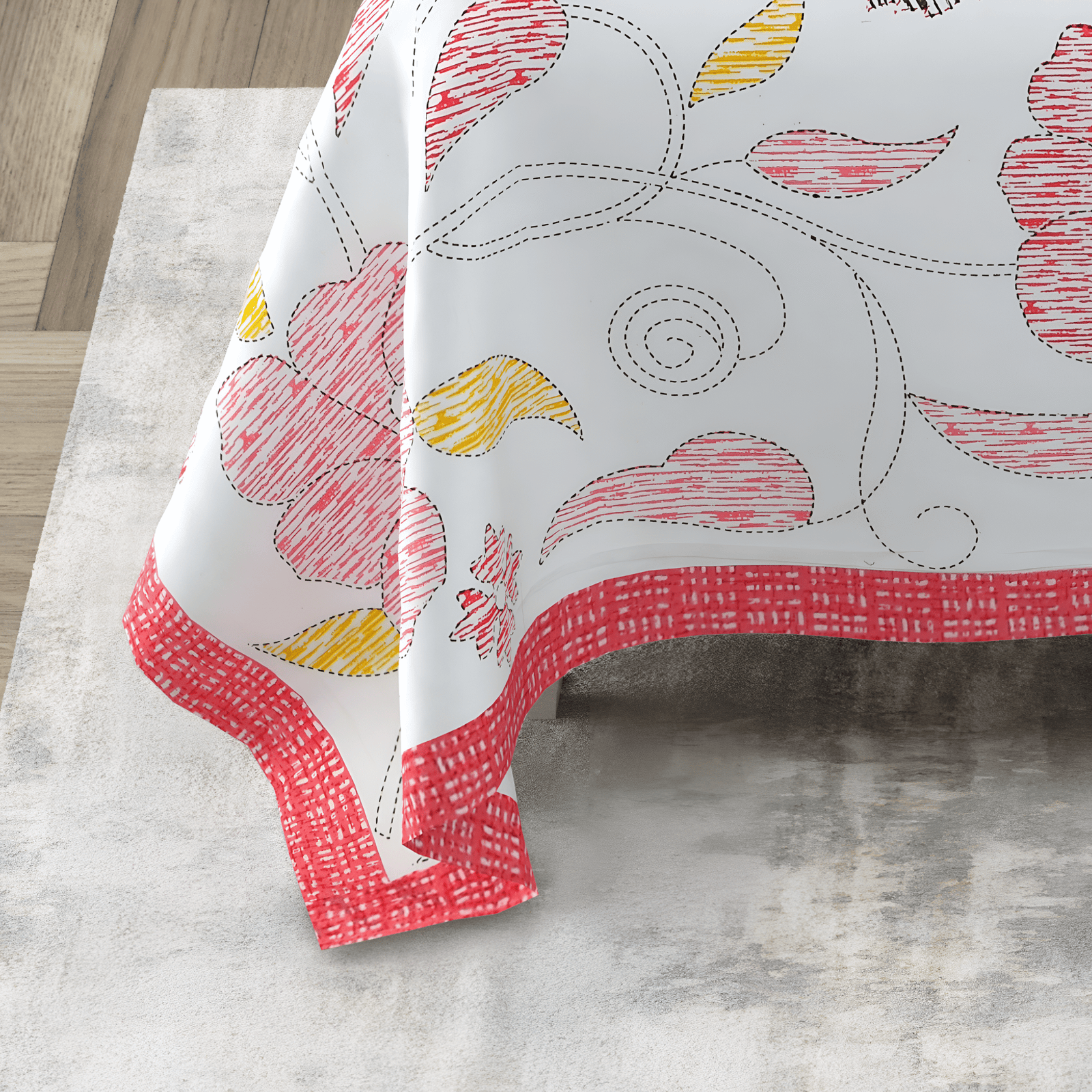 Sunburst Bloom Bedsheet Design