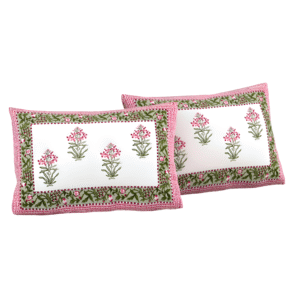 Pink Blossom Bloom Bedsheet Pillow