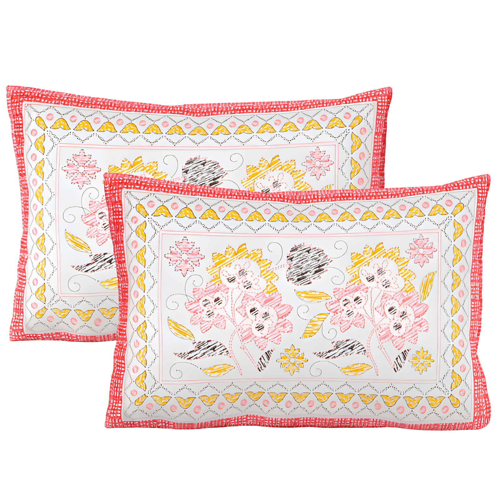 Sunburst Bloom Bedsheet Pillow