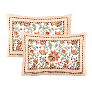 Zafran Garden Bedsheet Pillow