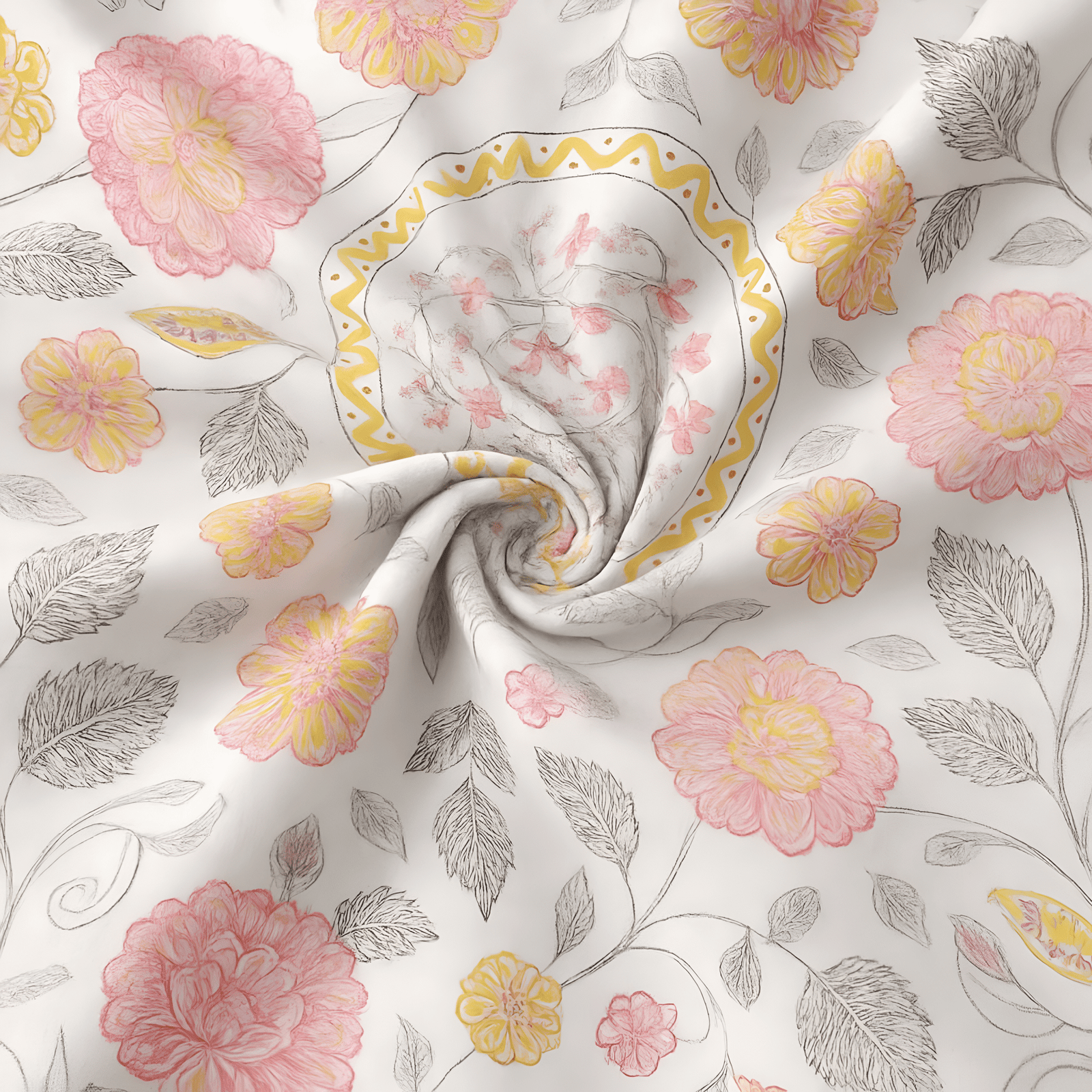 Sunburst Bloom Bedsheet cush Tush 1